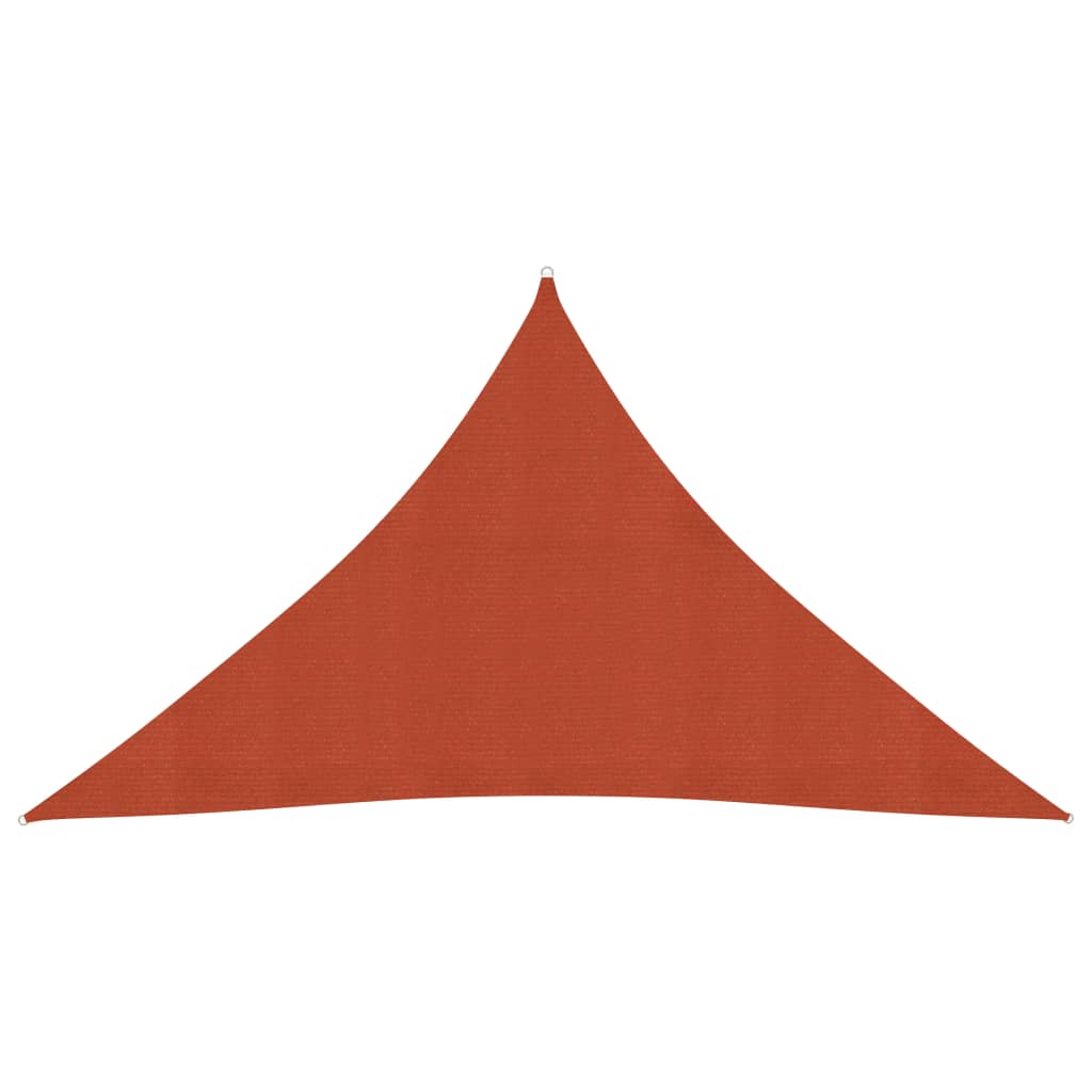 vidaXL Aurinkopurje 160 g/m² terrakotta 2,5x2,5x3,5 m HDPE