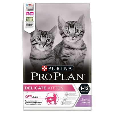 PURINA PRO PLAN Delicate Kitten with Turkey - 3 kg