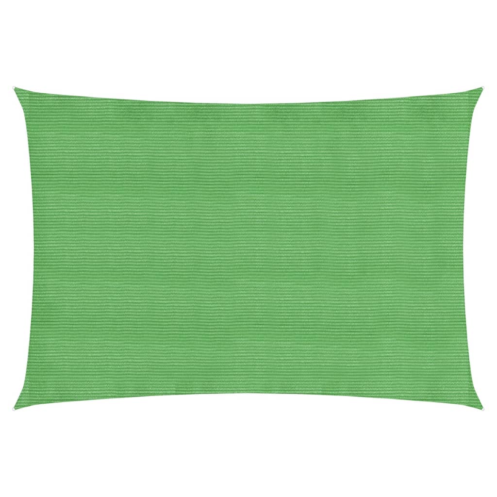 vidaXL Aurinkopurje 160 g/m² vaaleanvihreä 5x7 m HDPE