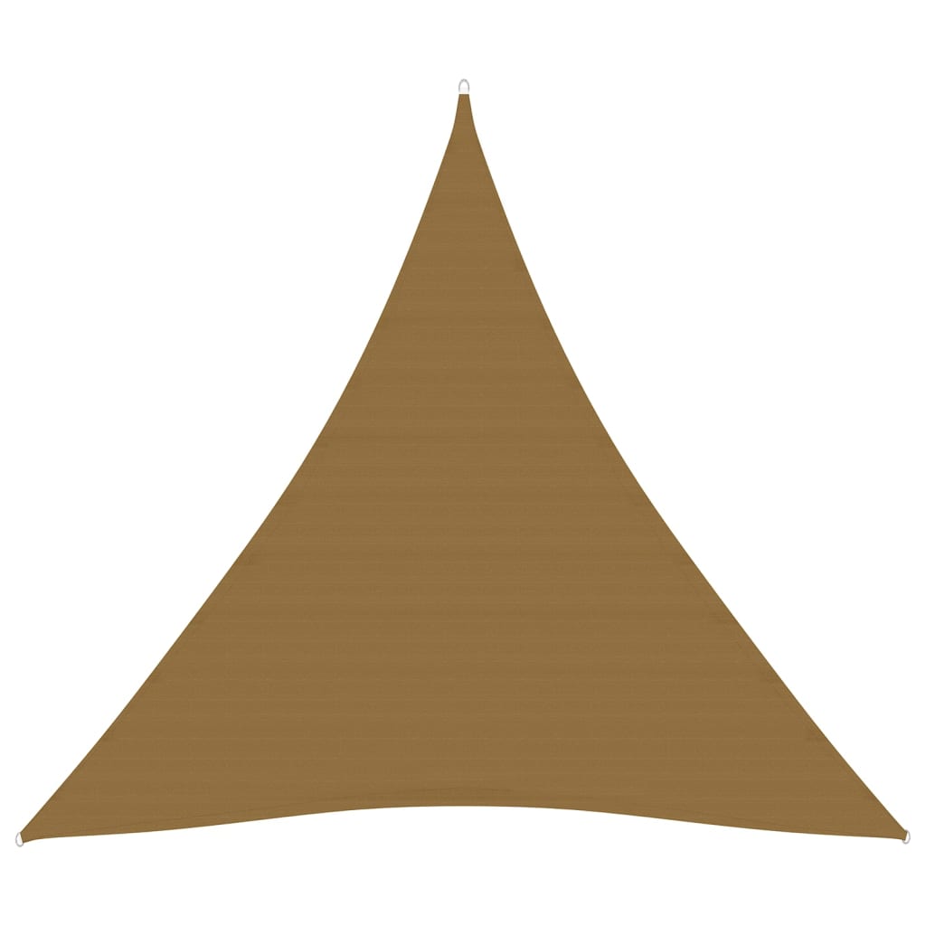 vidaXL Aurinkopurje 160 g/m² harmaanruskea 4,5x4,5x4,5 m HDPE