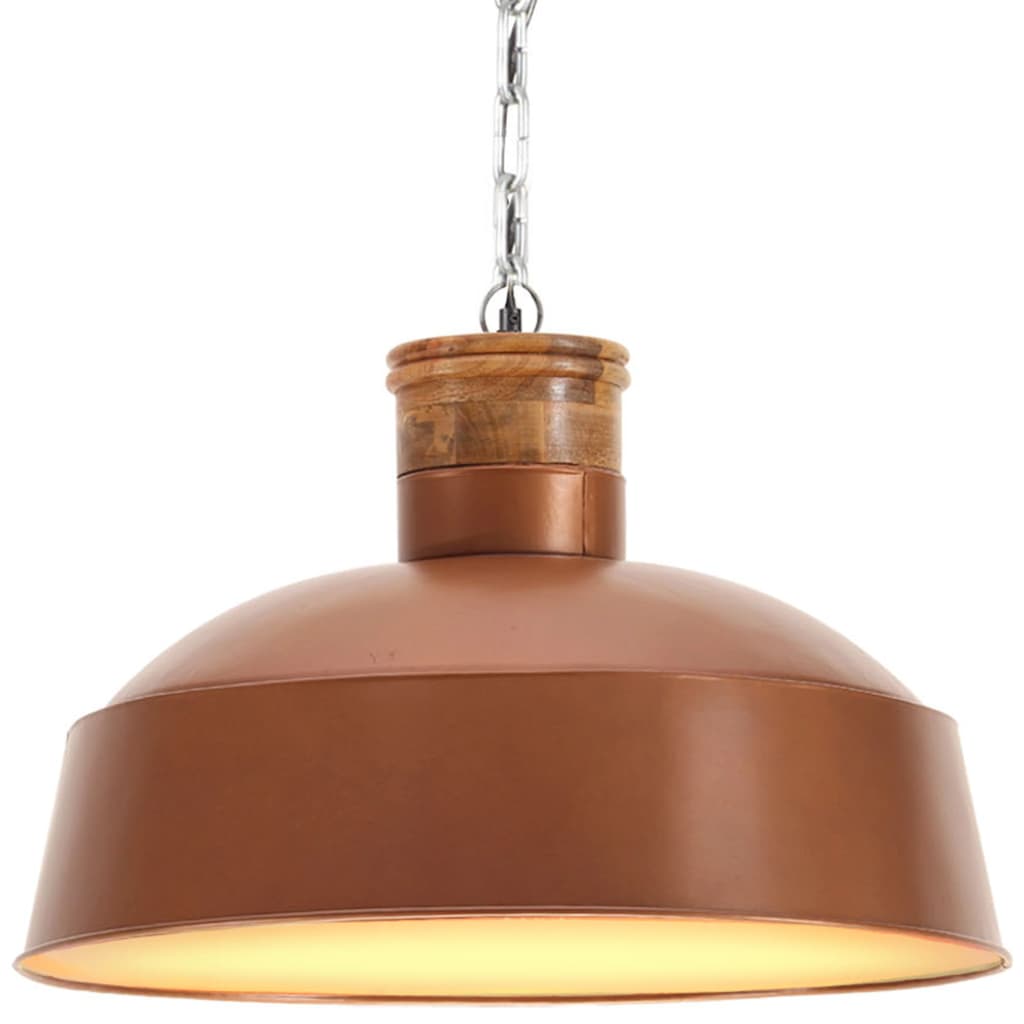 vidaXL Teollistyylinen riippuvalaisin 58 cm kupari E27