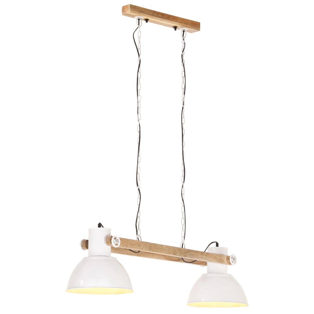 vidaXL Teollistyylinen riippuvalaisin 25 W valkoinen 109 cm E27