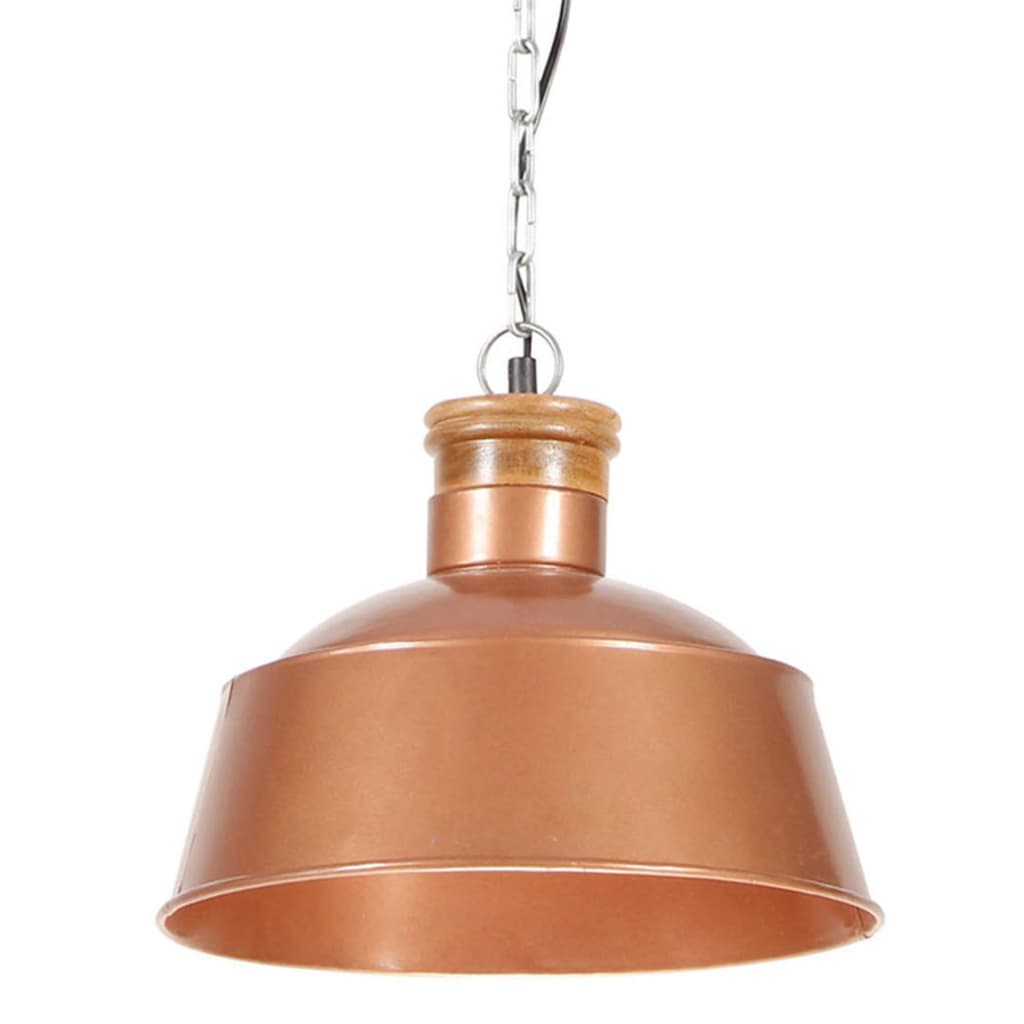 vidaXL Teollistyylinen riippuvalaisin 32 cm kupari E27