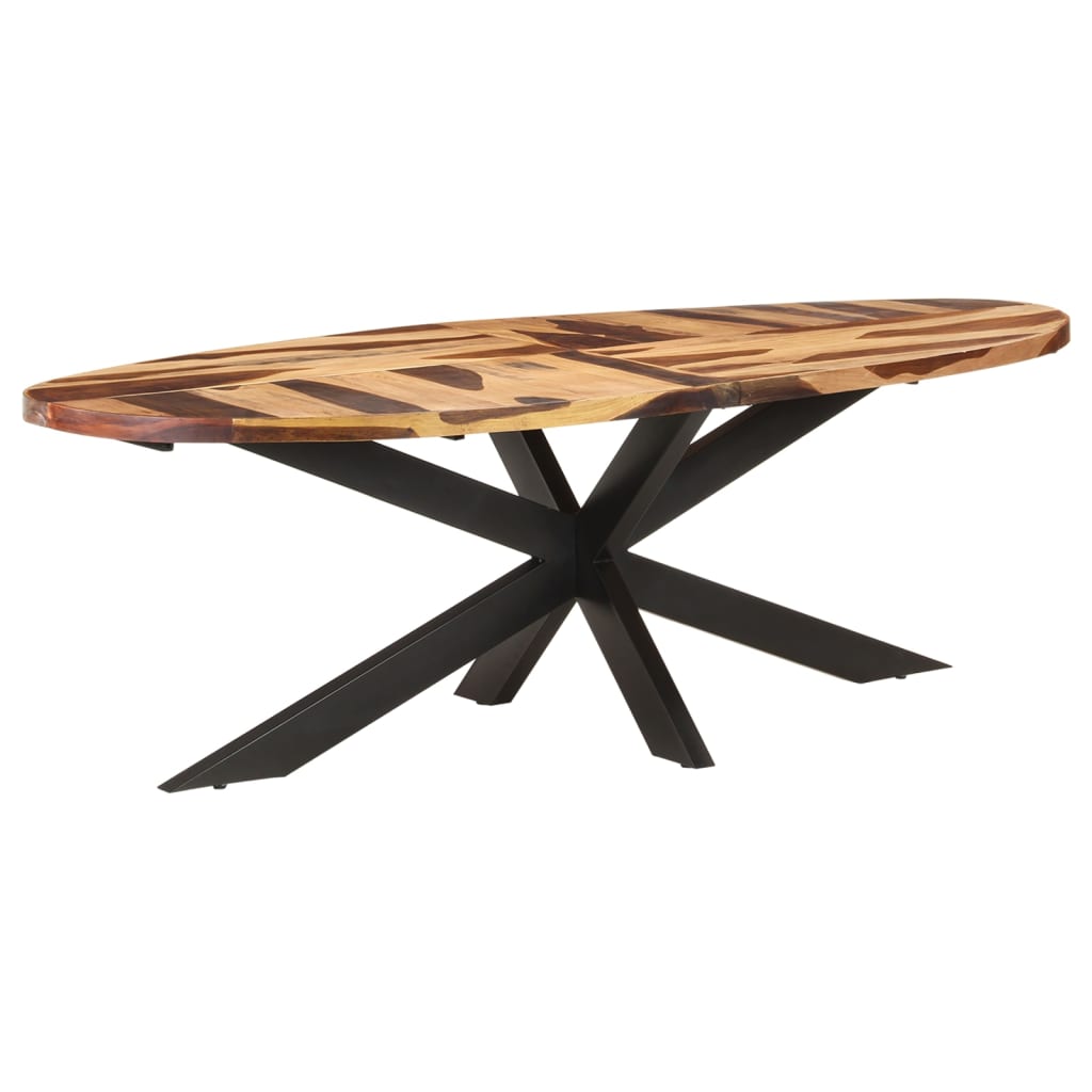 vidaXL Ruokapöytä 240x100x75 cm akaasiapuu seesamviimeistelyllä