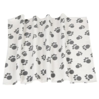 Pawty-fleecepeitto - P 100 x L 70 cm (valkoinen)