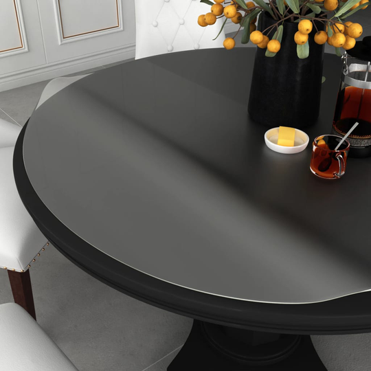 vidaXL Pöytäsuoja matta Ø 60 cm 2 mm PVC