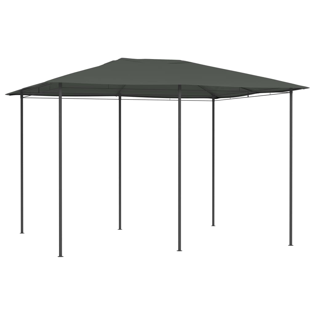 vidaXL Huvimaja 3x4x2,6 m antrasiitti 160 g/m²