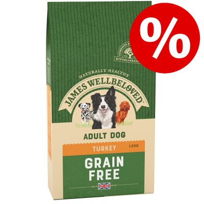 James Wellbeloved -koiranruoka erikoishintaan! - Adult Superfoods - Turkey with Kale & Quinoa (1,5 kg)