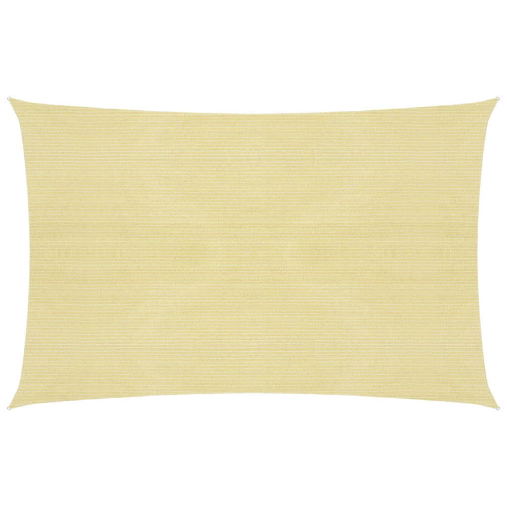vidaXL Aurinkopurje 160 g/m² beige 3x4 m HDPE
