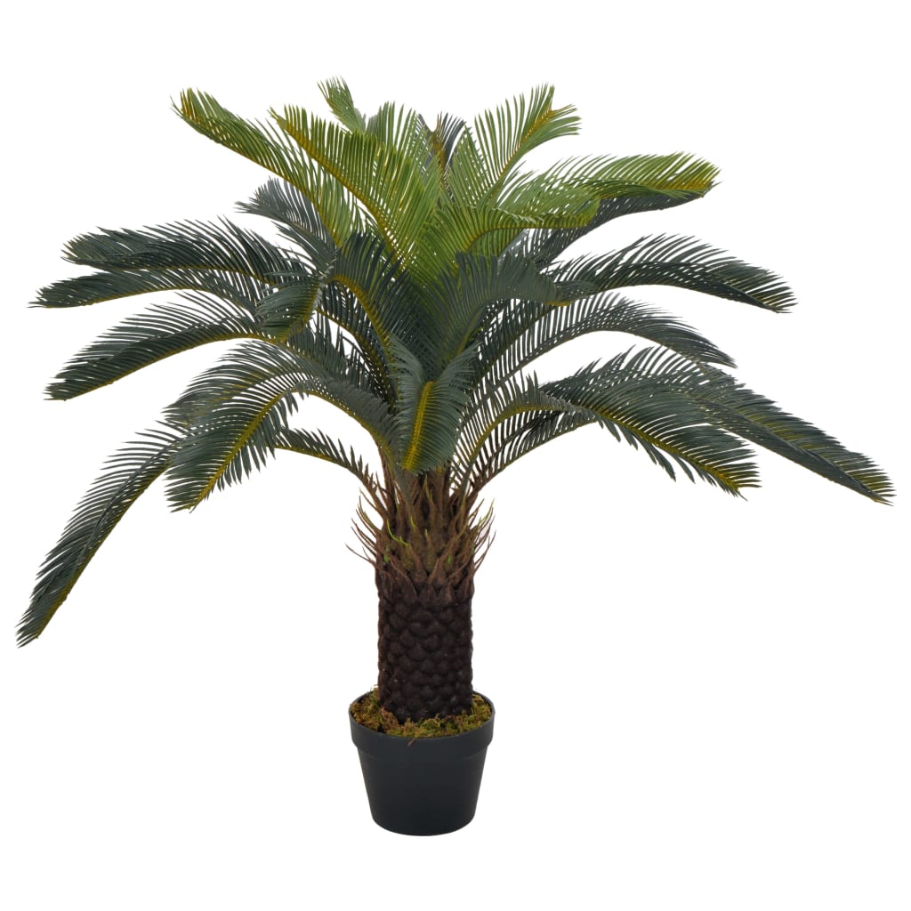 vidaXL Tekokasvi Japaninkäpypalmu ruukulla vihreä 90 cm