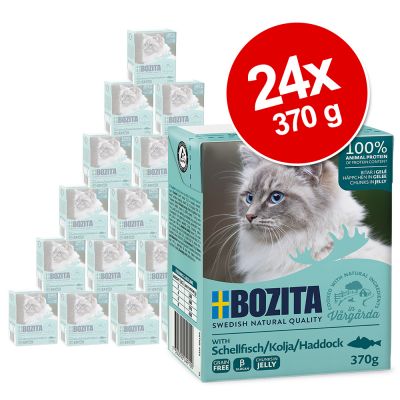 Bozita Chunks -säästöpakkaus 24 x 370 g - in Jelly: kana