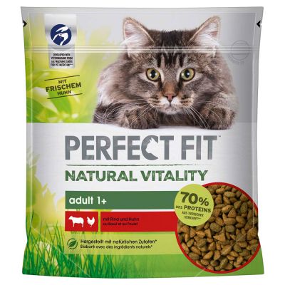 Perfect Fit Natural Vitality Adult 1+ nauta & kana - 650 g