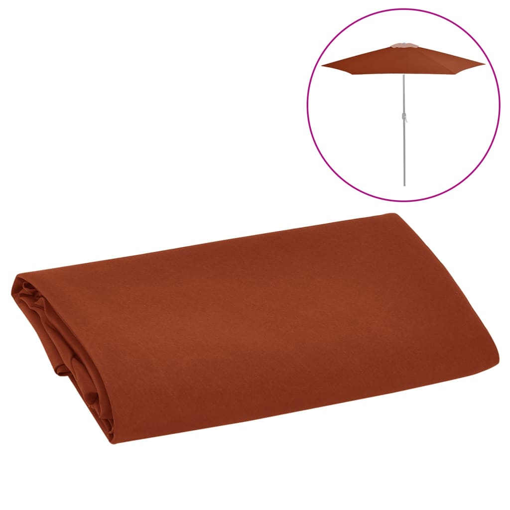 vidaXL Aurinkovarjon vaihtokangas terrakotta 300 cm