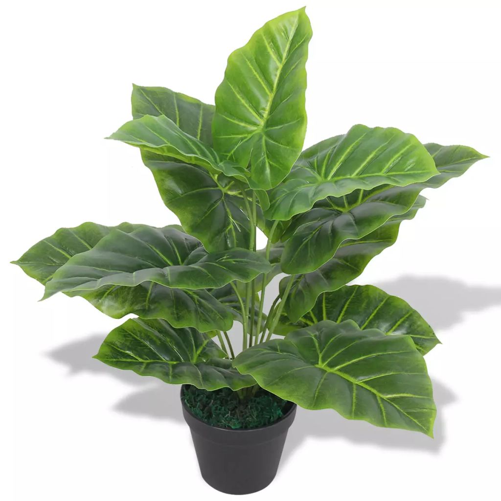 vidaXL Tekokasvi ruukulla taaro 45 cm vihreä