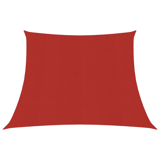 vidaXL Aurinkopurje 160 g/m² punainen 4/5x4 m HDPE