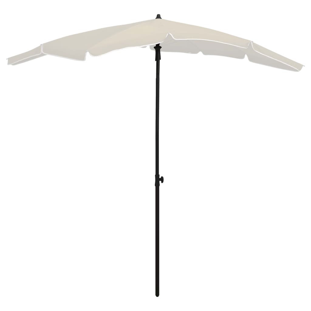 vidaXL Puutarhan Aurinkovarjo tangolla 200x130 cm hiekka