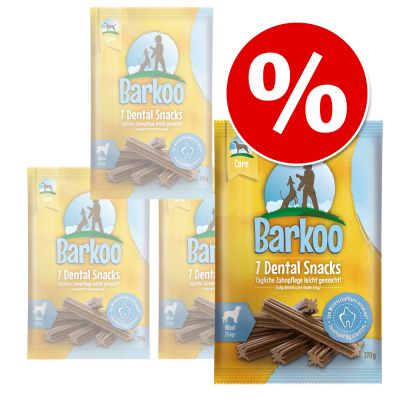 Säästöpakkaus: Barkoo Dental Snacks - keskikokoisille 28 kpl