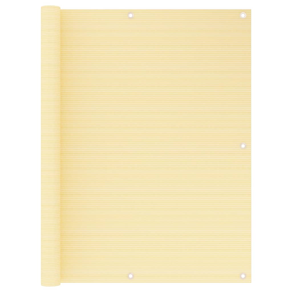 vidaXL Parvekkeen suoja beige 120x300 cm HDPE