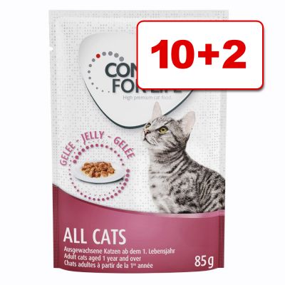 Concept for Life kissanruoka 12 x 85 g: 10 + 2 kaupan päälle! - Sterilised Cats - in Gravy
