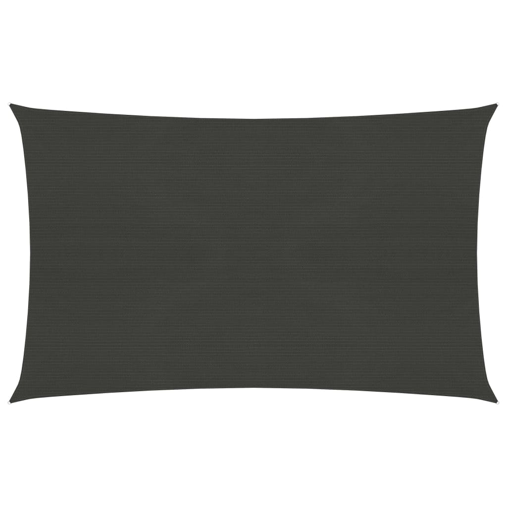vidaXL Aurinkopurje 160 g/m² antrasiitti 2,5x4,5 m HDPE