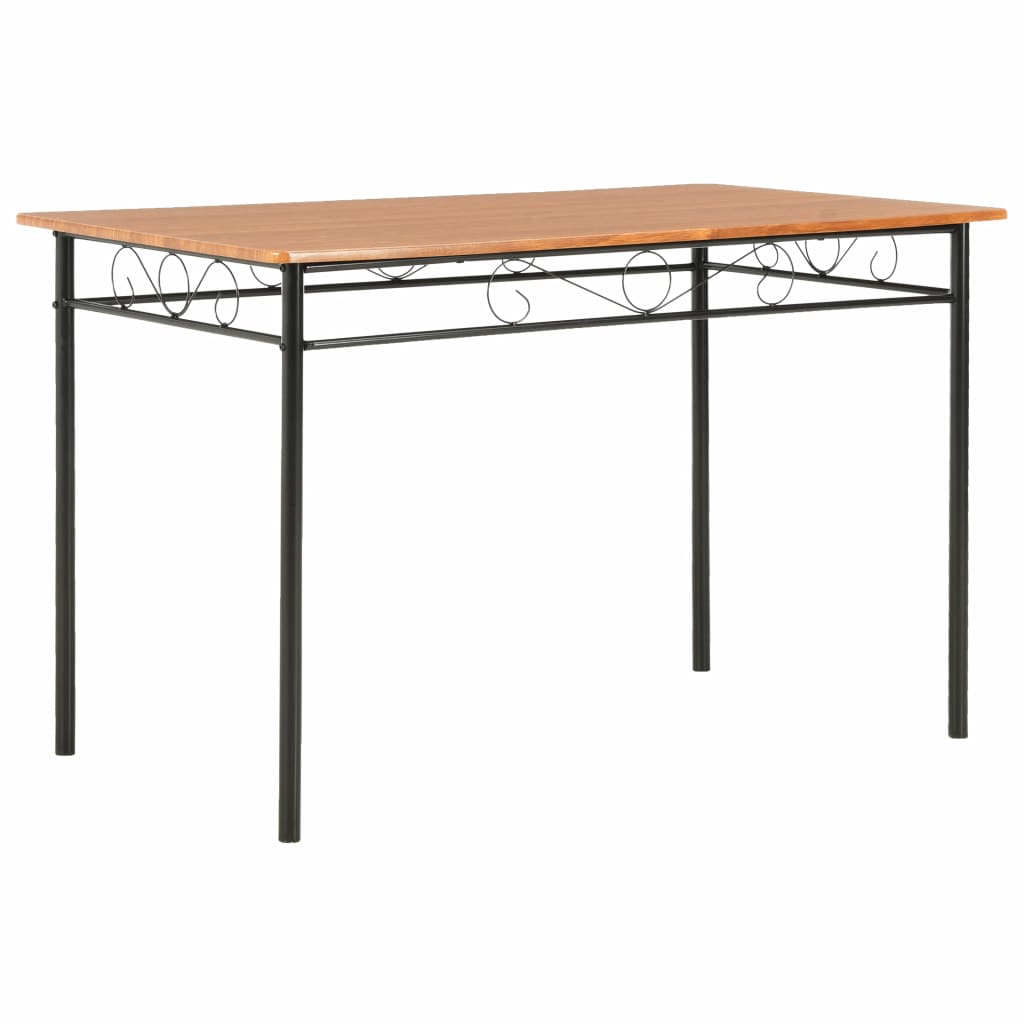 vidaXL Ruokapöytä ruskea 120x70x75 cm MDF