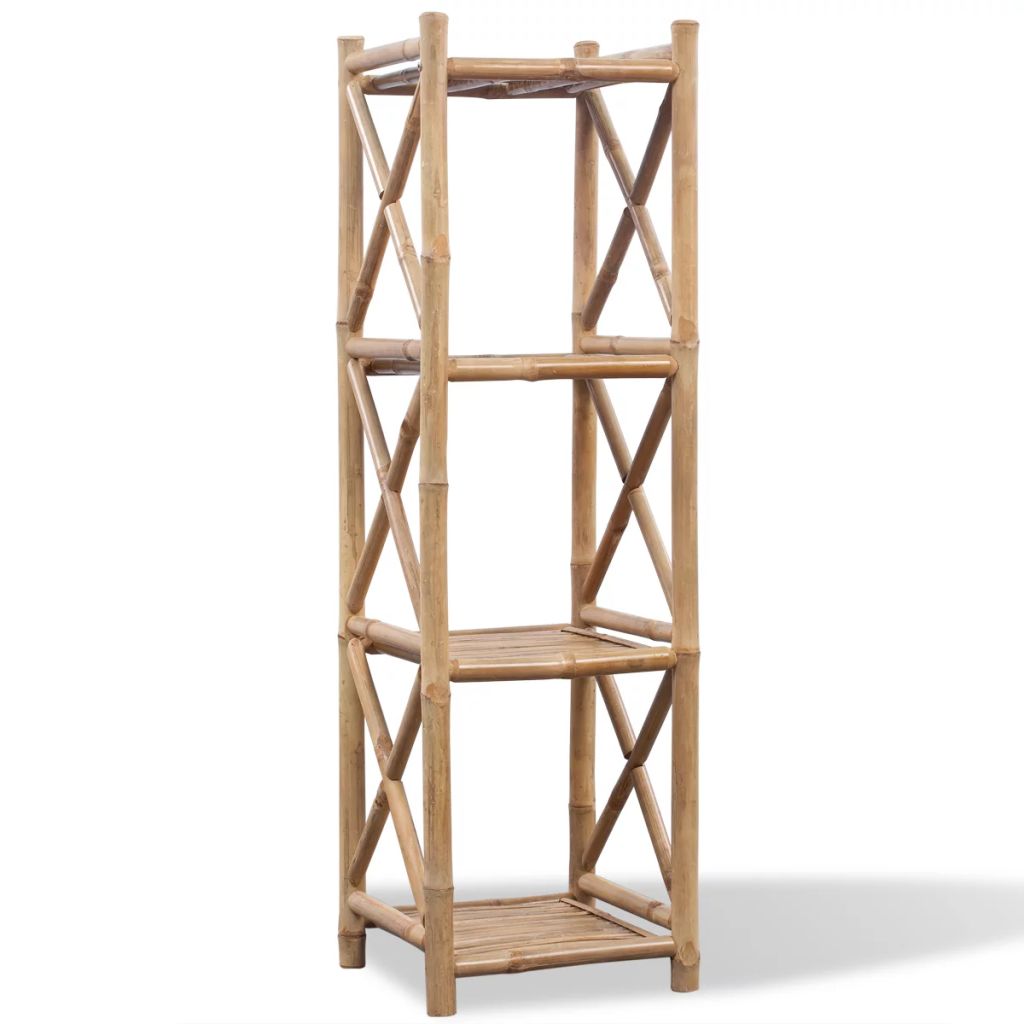 vidaXL Bambuhylly 4 tasoa neliö