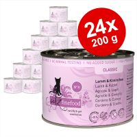 catz finefood -säästöpakkaus: 24 x 200 g - silakka & katkarapu