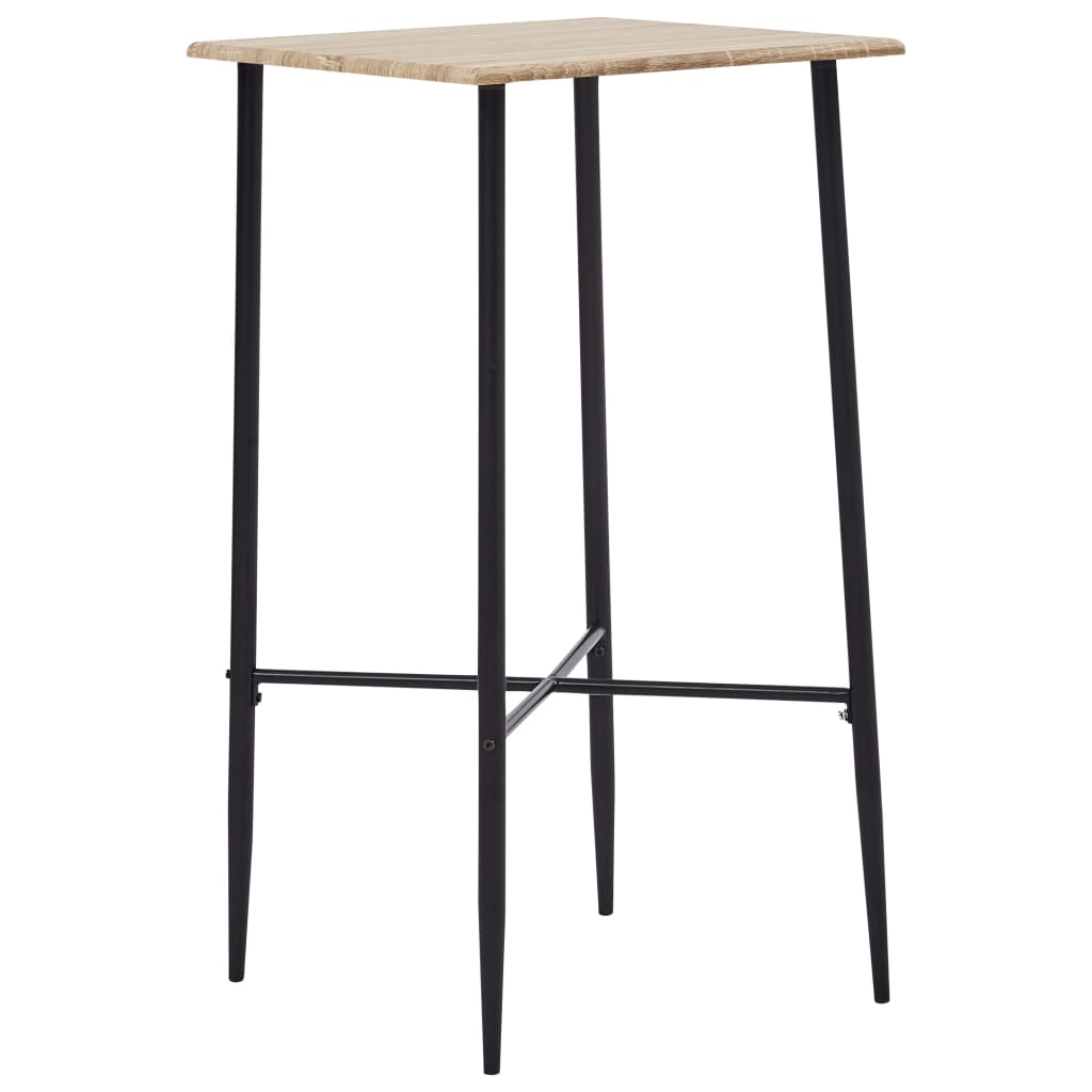 vidaXL Baaripöytä tammi 60x60x111 cm MDF