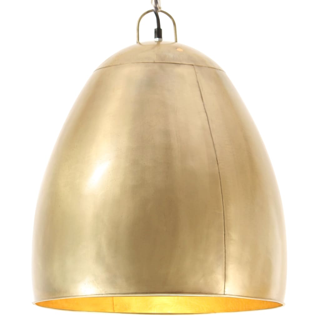 vidaXL Teollistyylinen riippuvalaisin 25 W messinki pyöreä 42 cm E27
