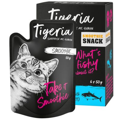 Tigeria Smoothie Snack 6 x 50 g - tonnikala & tomaatti