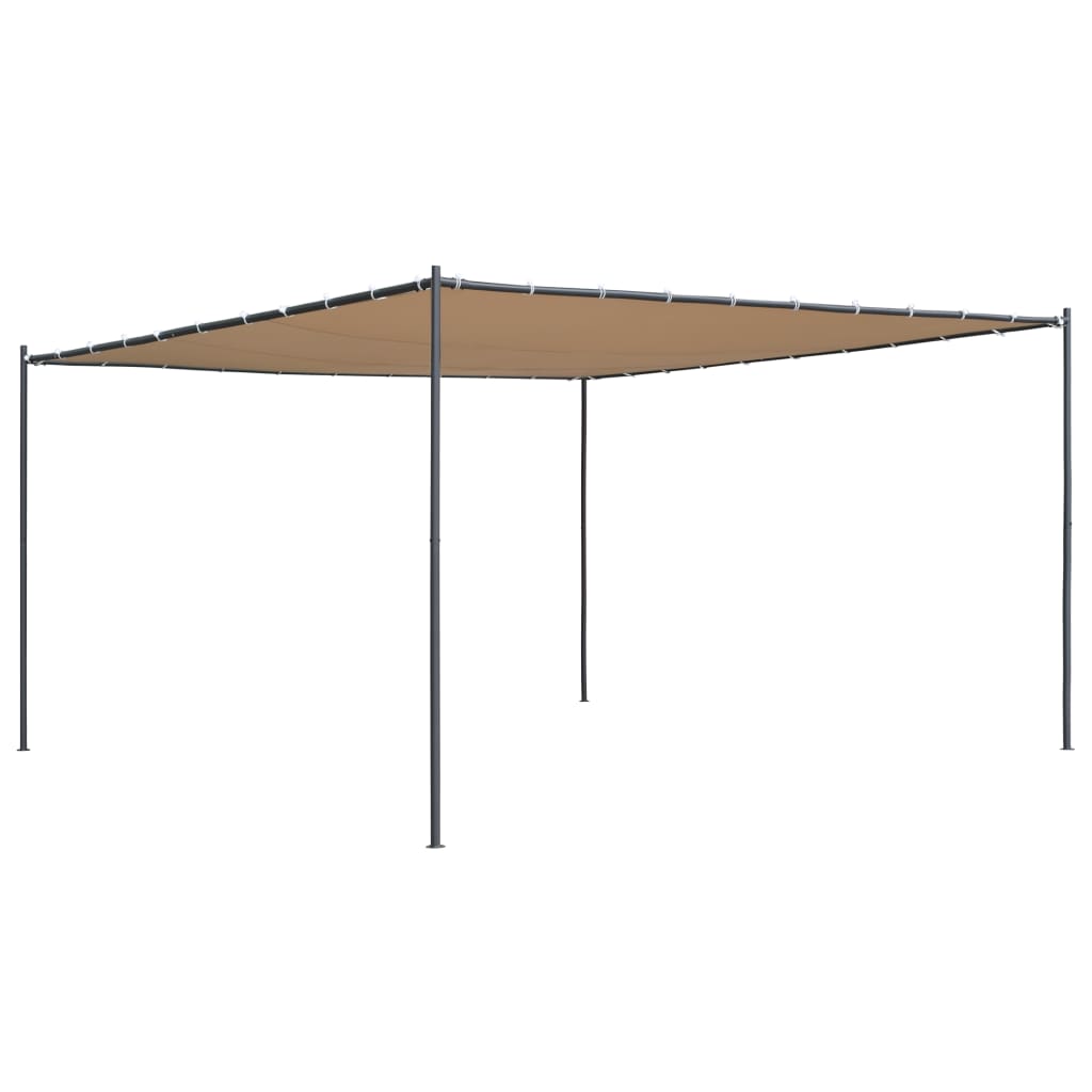vidaXL Huvimaja tasakatolla 400x400x264 cm beige 180 g/m²