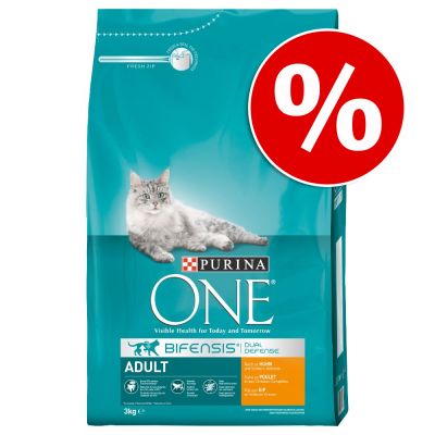 3 kg Purina ONE -kuivaruokaa erikoishintaan! - Indoor Formula