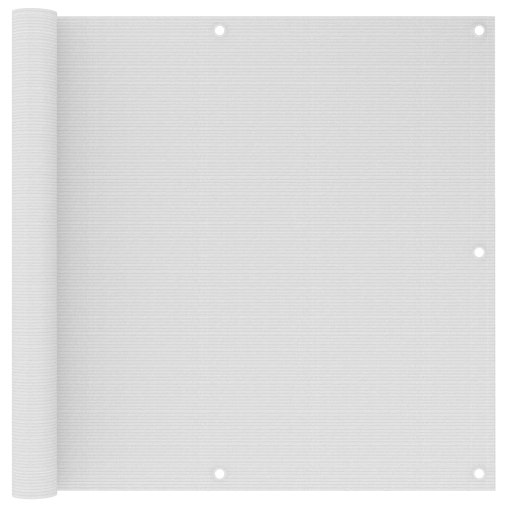 vidaXL Parvekkeen suoja valkoinen 90x300 cm HDPE