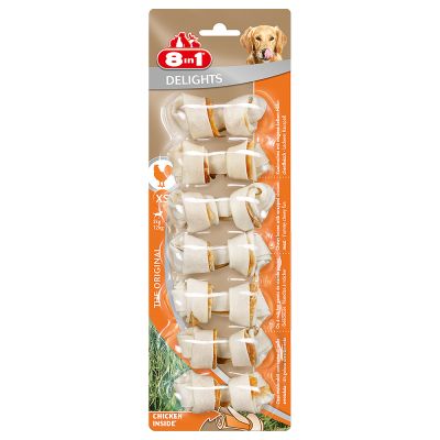 8in1 Delights -puruluut kanatäytteellä - XS: 252 g (21 kpl)