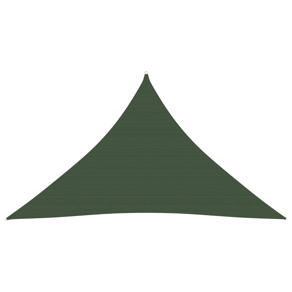 vidaXL Aurinkopurje 160 g/m² tummanvihreä 3x3x4,2 m HDPE