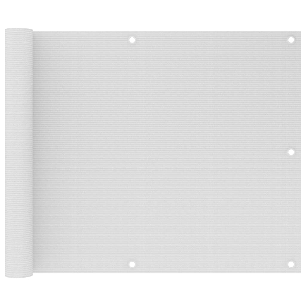 vidaXL Parvekkeen suoja valkoinen 75x300 cm HDPE