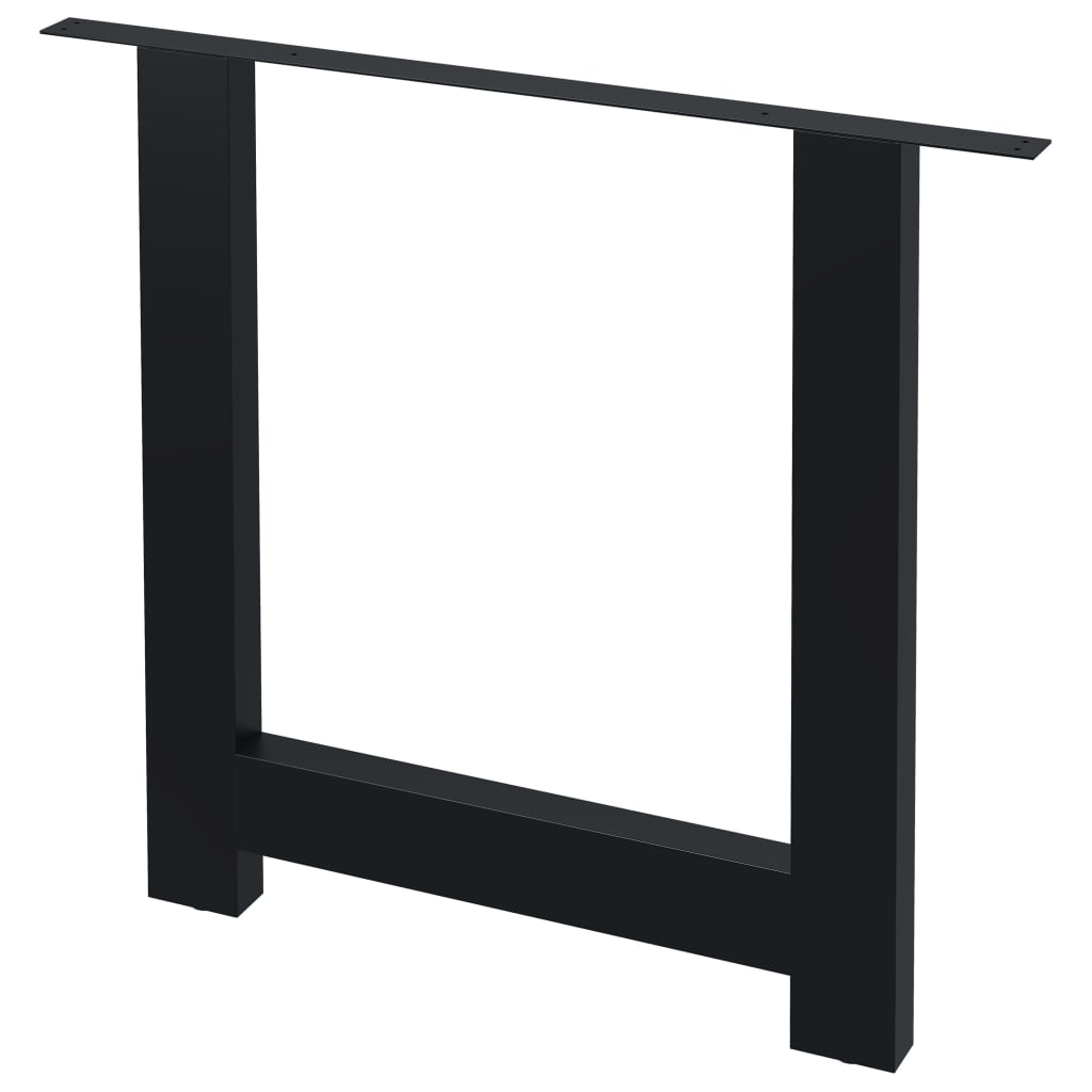 vidaXL Ruokapöydän jalat 2 kpl H-muoto 80x72 cm