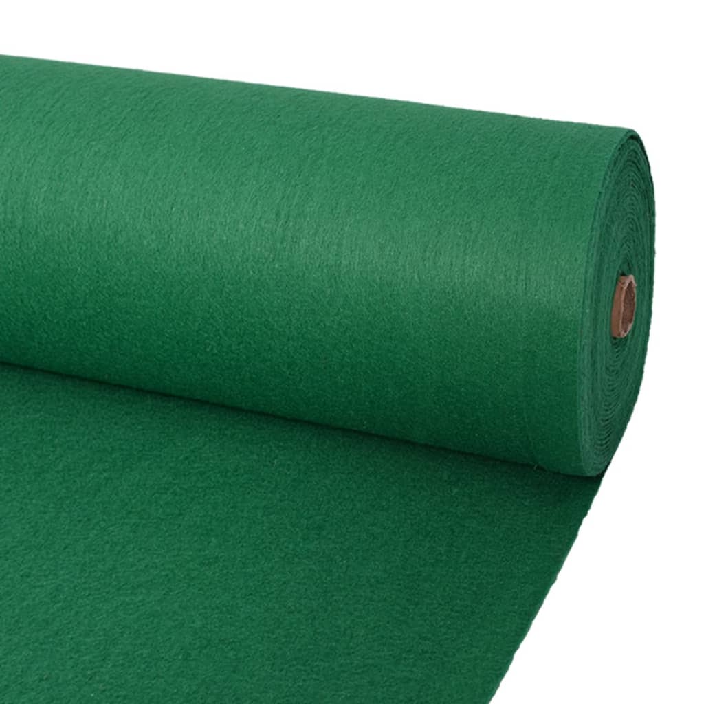 vidaXL Näyttelymatto pelkistetty 1,2x12 m vihreä