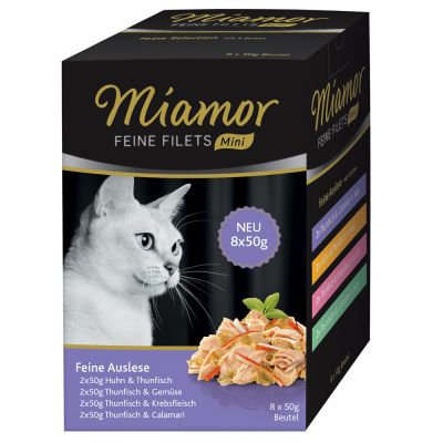 Miamor Fine Fillets Mini Pouch Multibox 8 x 50 g - Selection II