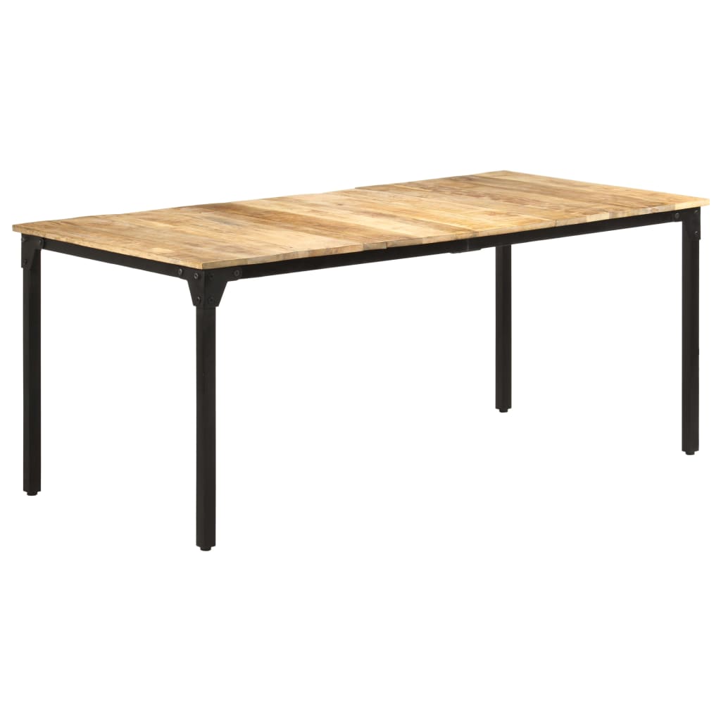 vidaXL Ruokapöytä 180x90x76 cm karkea mangopuu