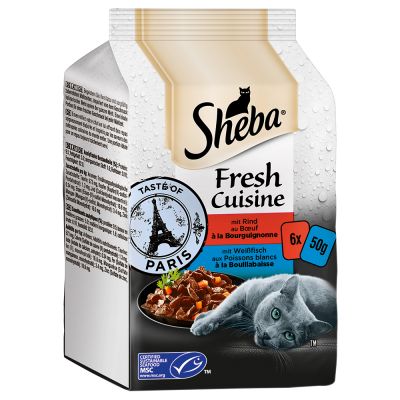 Sheba Fresh Cuisine Taste of Paris (MSC) 6 x 50 g - nauta & vaalea kala