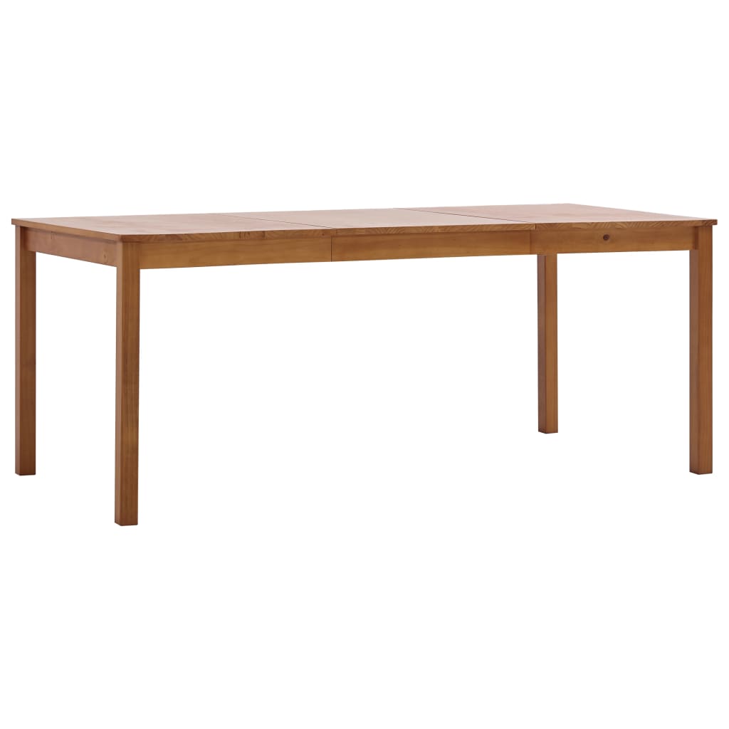 vidaXL Ruokapöytä hunajanruskea 180x90x73 cm mänty