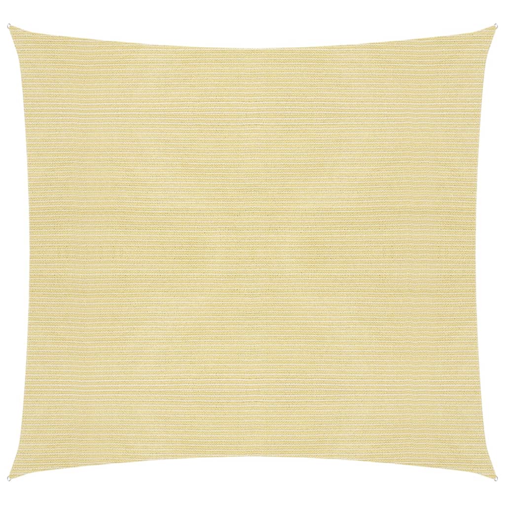 vidaXL Aurinkopurje 160 g/m² beige 6x6 m HDPE