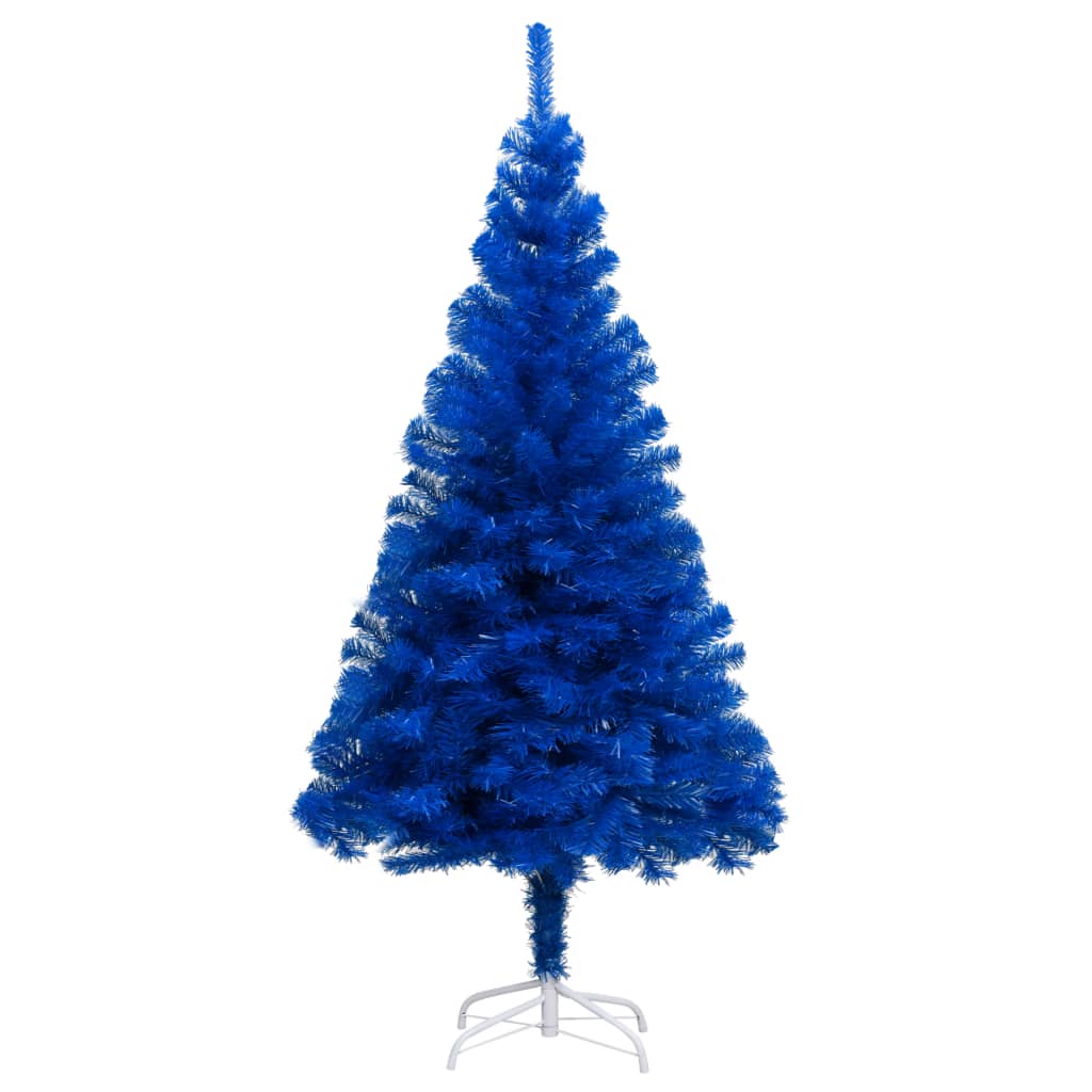 vidaXL Tekojoulukuusi jalustalla sininen 210 cm PVC