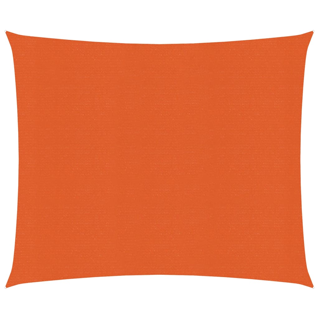 vidaXL Aurinkopurje 160 g/m² oranssi 2,5x2,5 m HDPE