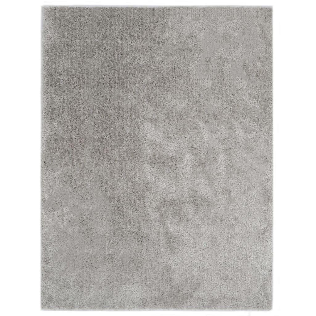vidaXL Shaggy-matto 160x230 cm harmaa