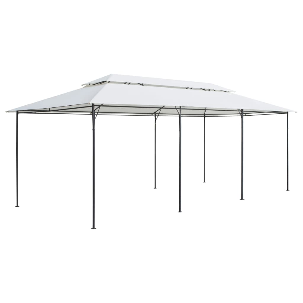 vidaXL Huvimaja 600x298x270 cm valkoinen 180 g/m²