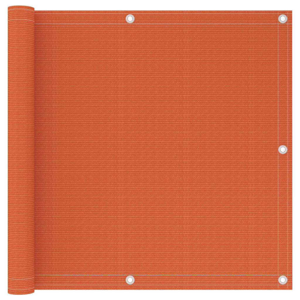 vidaXL Parvekkeen suoja oranssi 90x400 cm HDPE