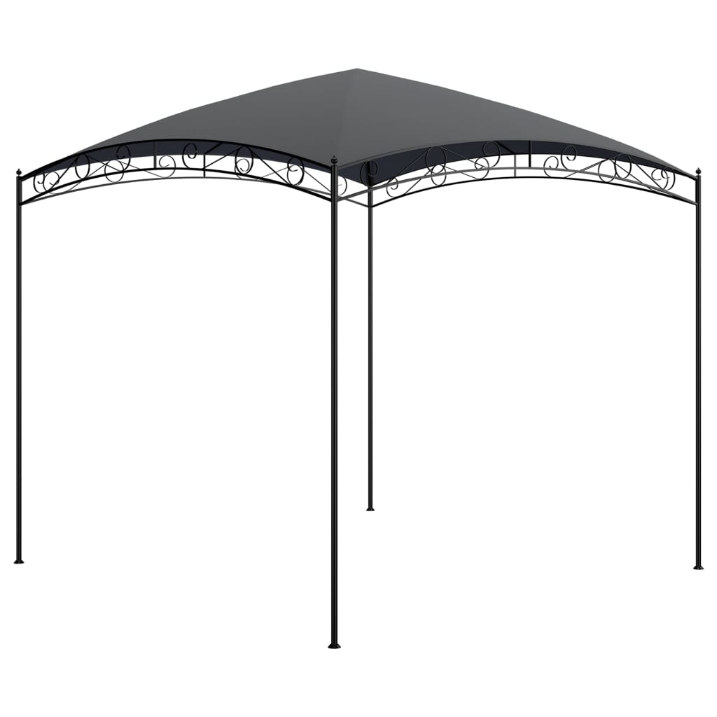vidaXL Huvimaja 3x3x2,65 m antrasiitti 180 g/m²