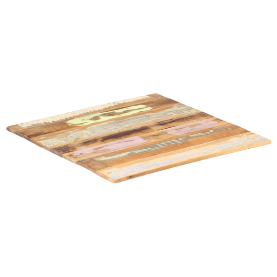vidaXL Neliönmuotoinen pöytälevy 70x70 cm 15-16 mm täysi kierrätyspuu